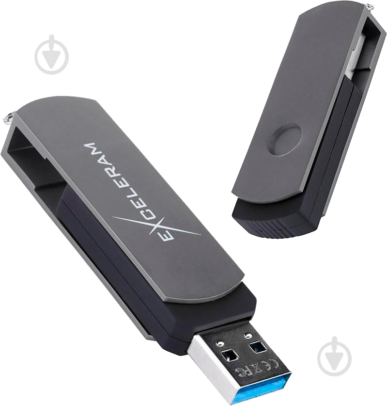 Флеш-память Exceleram P2 Series 64 ГБ USB 2.0 grey (EXP2U2GB64) - фото 5
