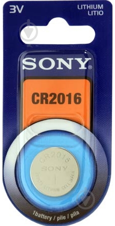 Батарейка Sony CR2016/CR 5 шт. (CR2016BEA) - фото 1