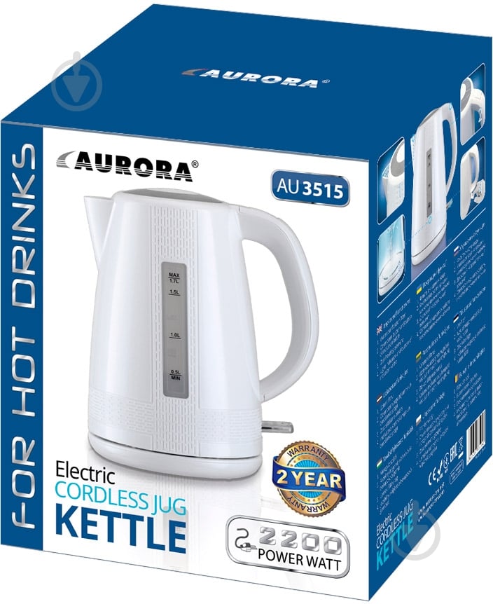 Электрочайник Aurora 3515AU - фото 2