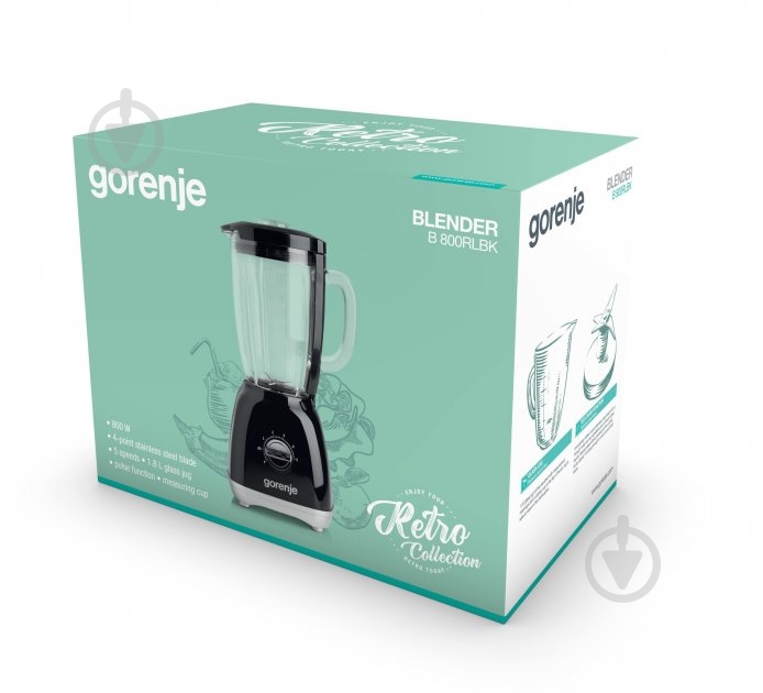 Блендер стационарный Gorenje B800RLBK - фото 4 Блендер стационарный Gorenje B800RLBK - фото 4