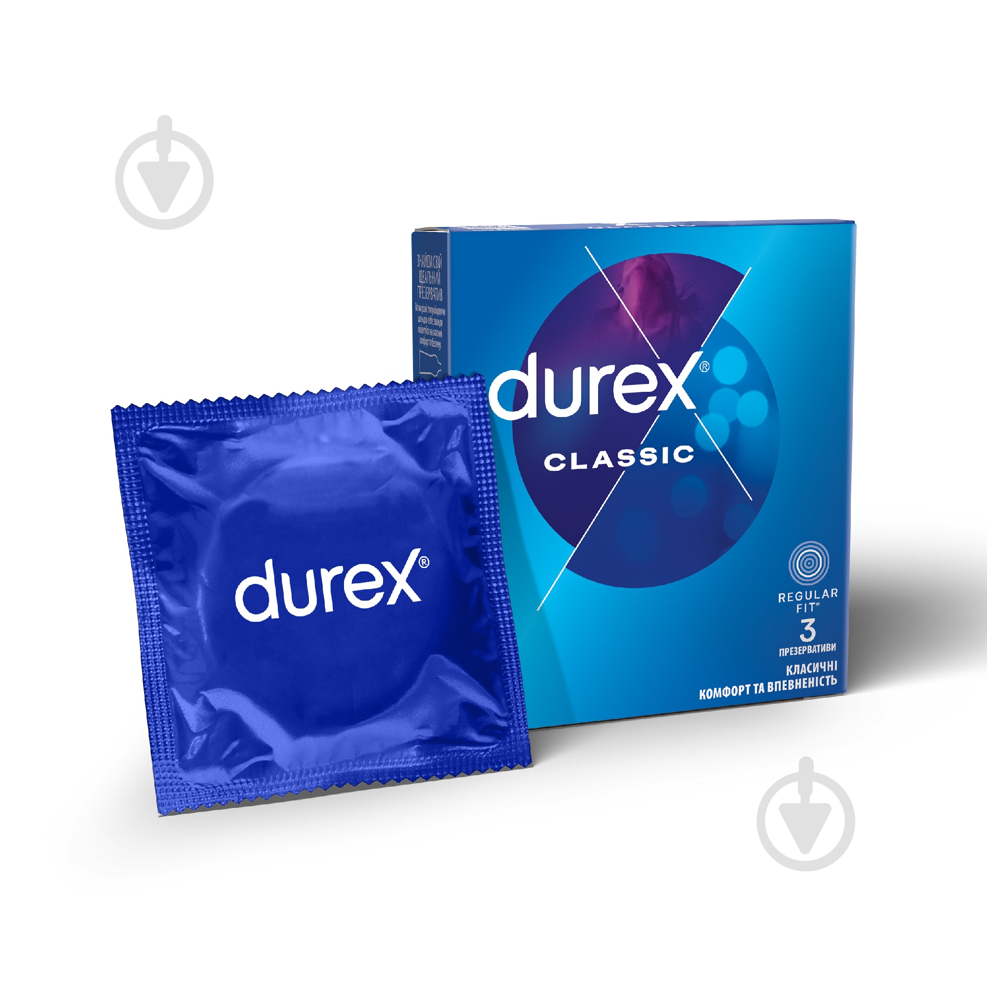 Презервативы Durex Сlassic с силиконовой смазкой 3 шт. - фото 1