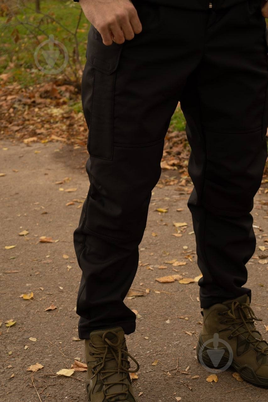 Брюки тактические теплые c Soft Shell р. XXXXL черный (04-10-00-0010) - фото 4 Брюки тактические теплые c Soft Shell р. XXXXL черный (04-10-00-0010) - фото 4