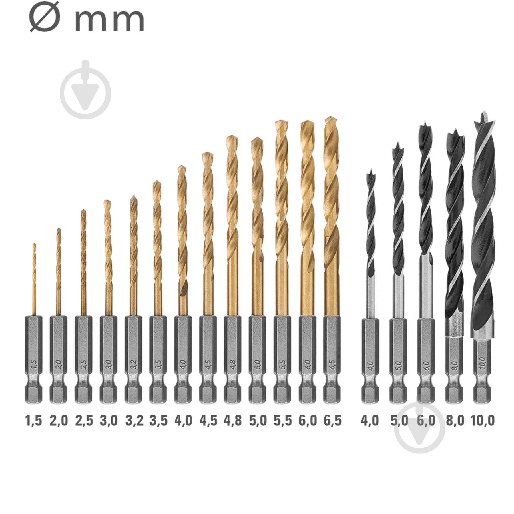 Набор бит и сверл Trotec Hexagon Shank Drill and Bit Set 49 шт. DAS302819 - фото 10