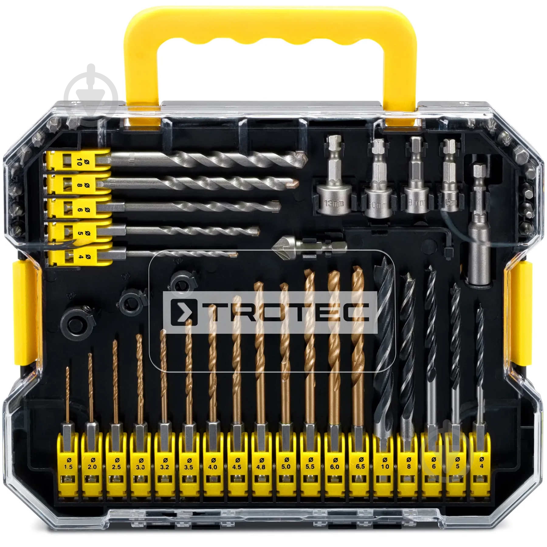 Набор бит и сверл Trotec Hexagon Shank Drill and Bit Set 49 шт. DAS302819 - фото 1