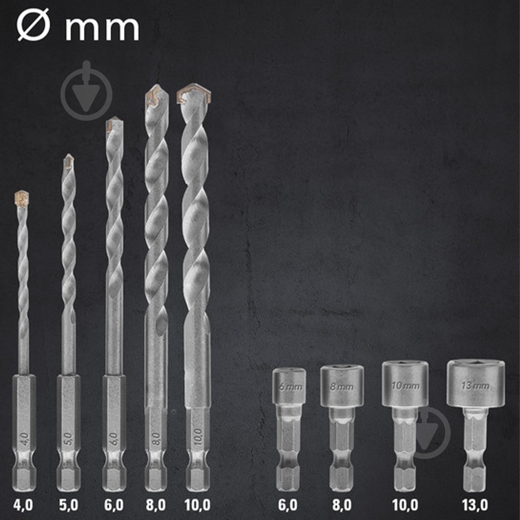 Набор бит и сверл Trotec Hexagon Shank Drill and Bit Set 49 шт. DAS302819 - фото 23