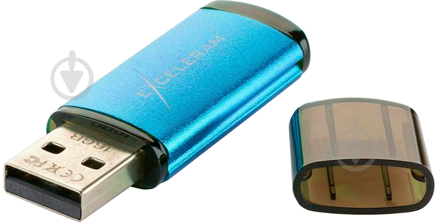 Флеш-память Exceleram A3 Series 32 ГБ USB 2.0 blue (EXA3U2BL32) - фото 3