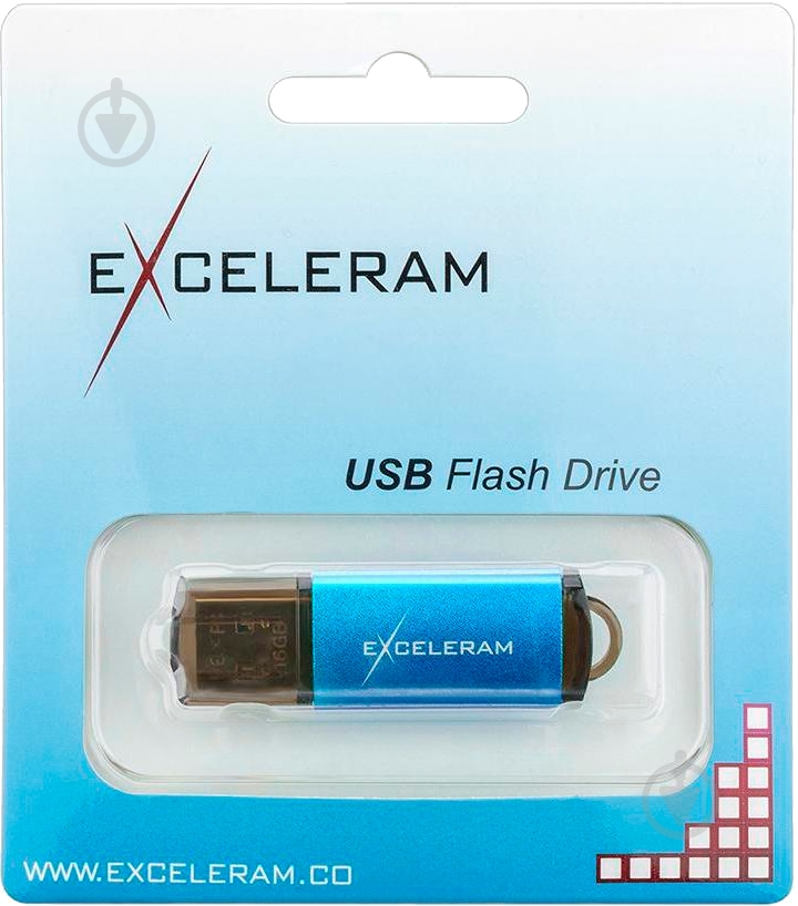 Флеш-пам'ять Exceleram A3 Series 64 ГБ USB 2.0 blue (EXA3U2BL64) - фото 8