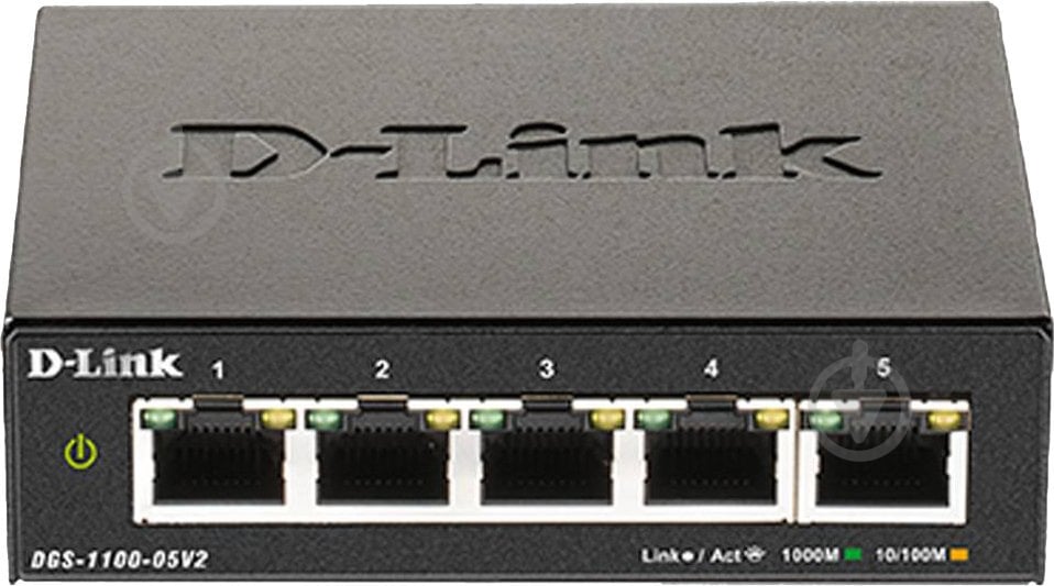 Коммутатор D-Link DGS-1100-05V2 Easy Smart - фото 1