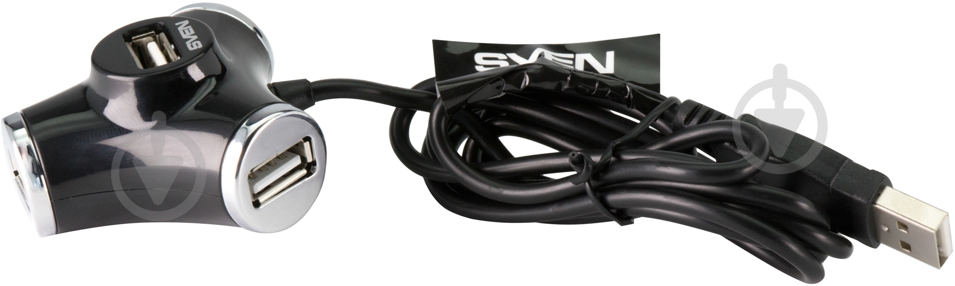 USB-хаб Sven HB-012 4 порта USB 2.0 black - фото 2