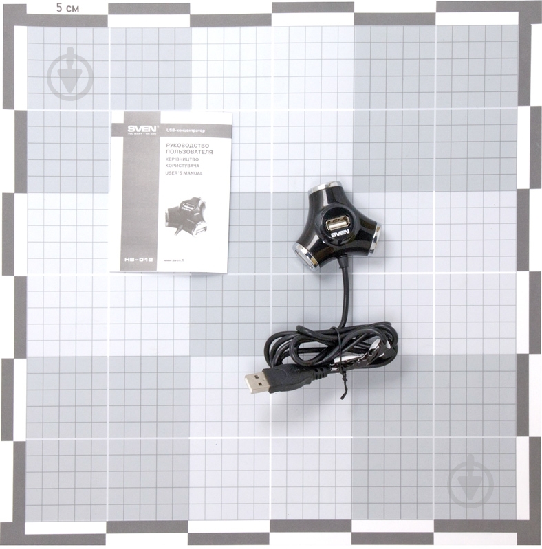 USB-хаб Sven HB-012 4 порта USB 2.0 black - фото 3