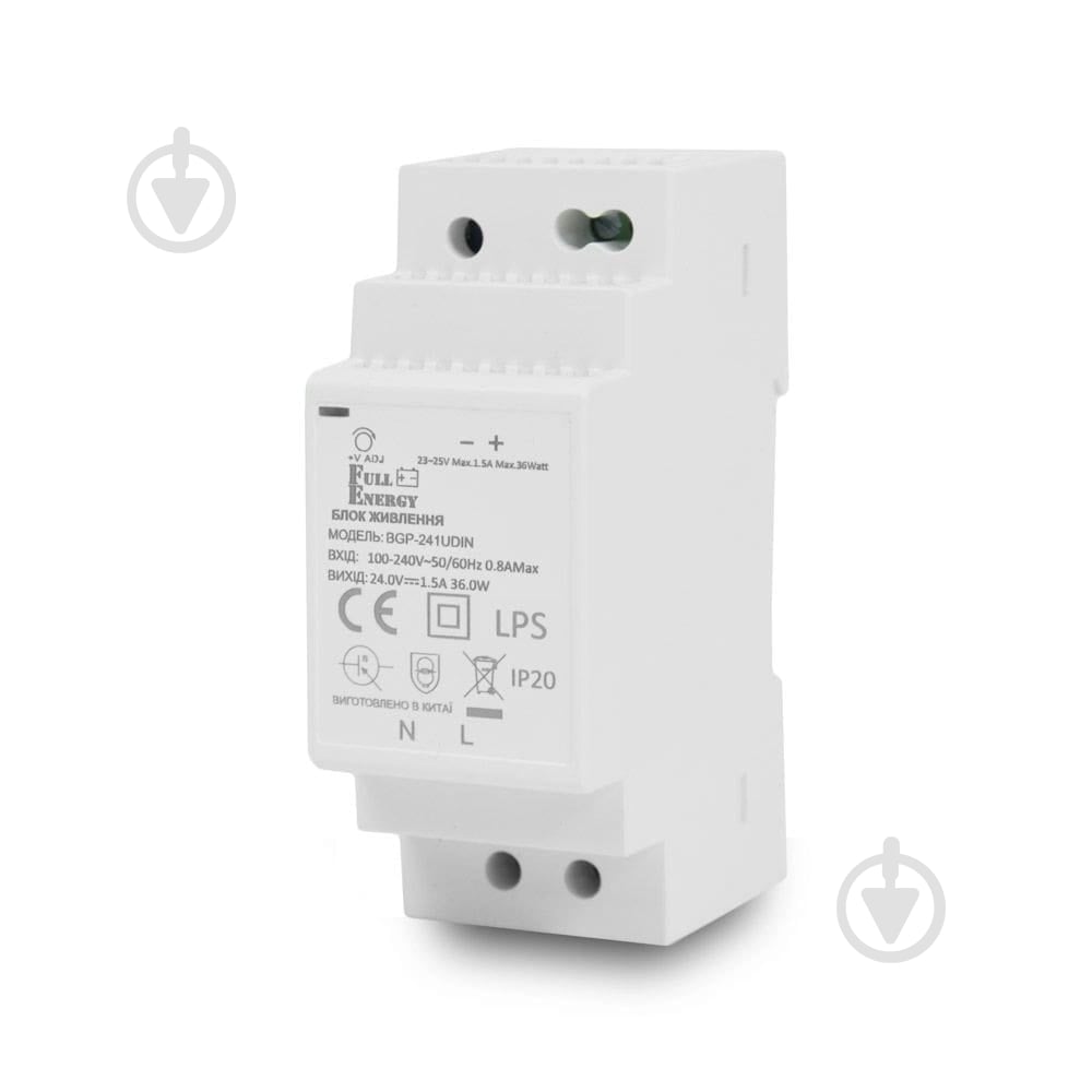 Блок питания Full Energy BGP-241UDIN 24В/1.5А - фото 1 Блок питания Full Energy BGP-241UDIN 24В/1.5А - фото 1
