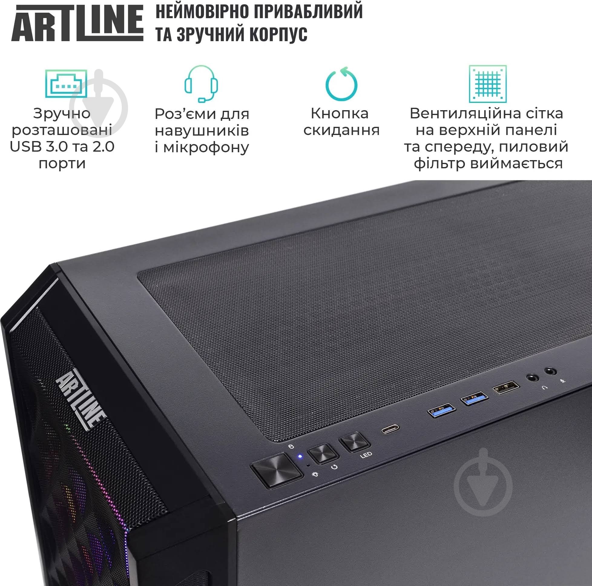 Компьютер Artline Overlord X93 (X93v82) black - фото 7