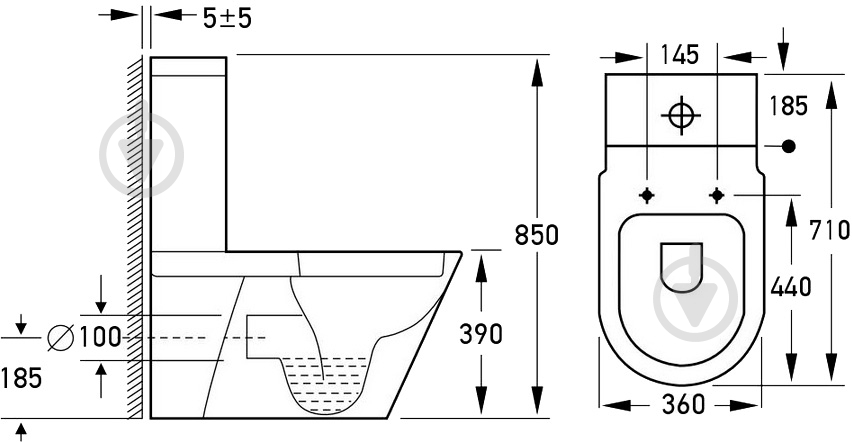 Унитаз-компакт VOLLE Nemo 13-17-357 - фото 4
