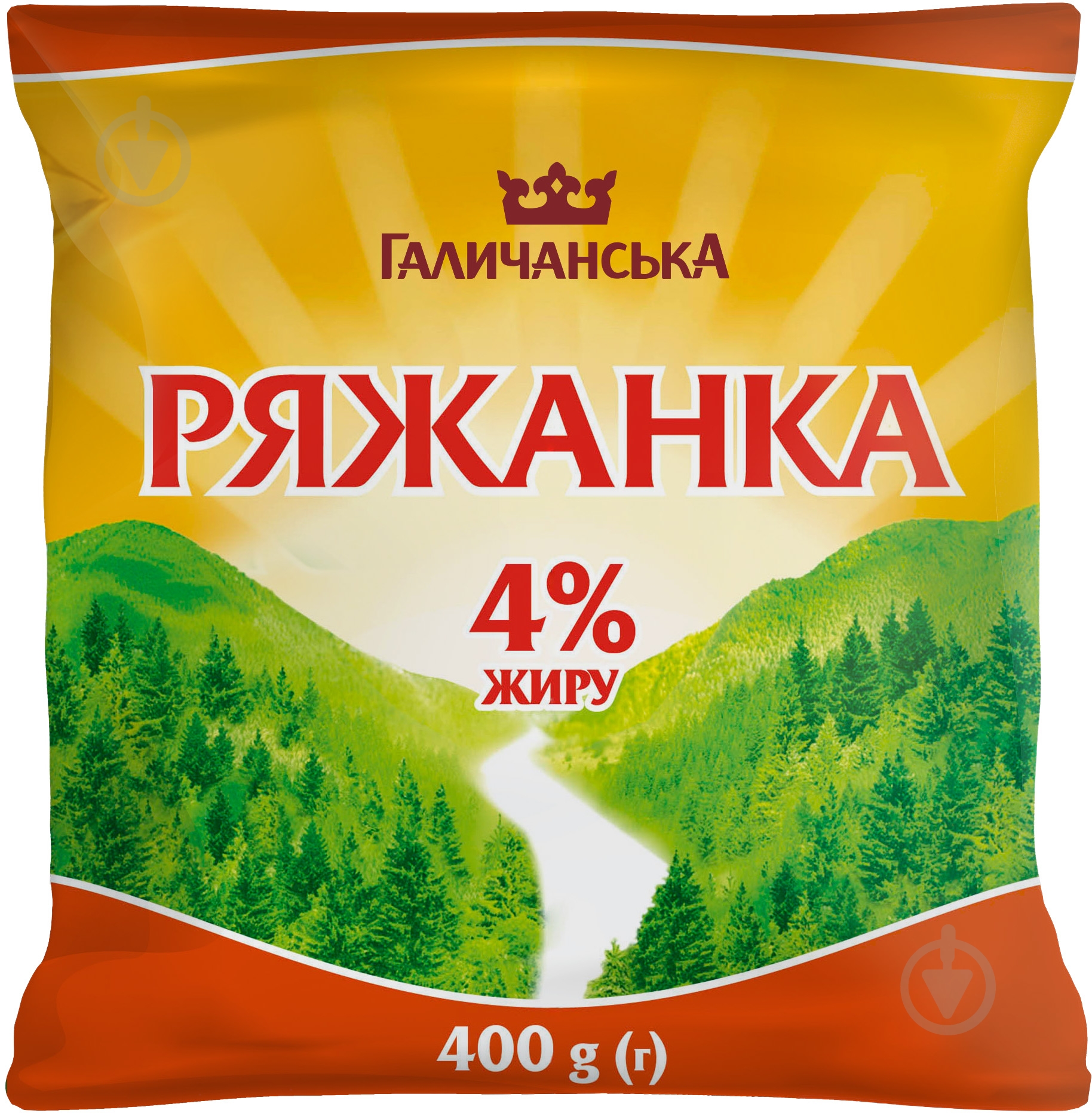 Ряженка Галичина 4% 400 г - фото 1