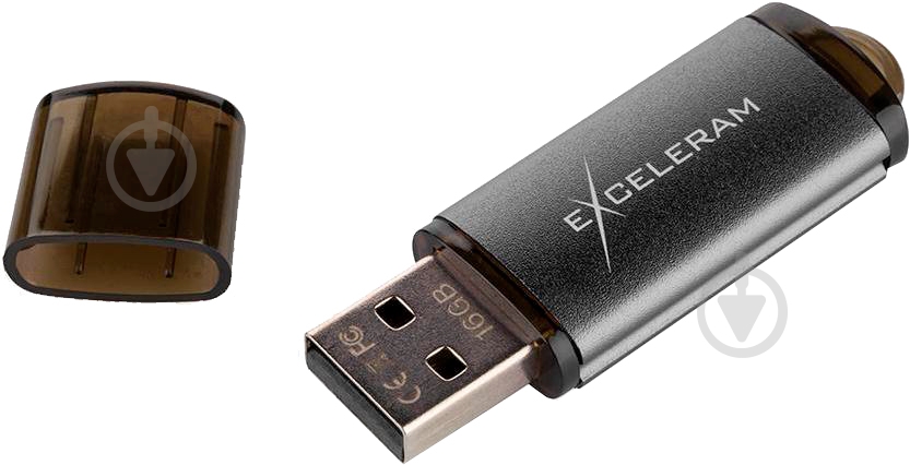 Флеш-память Exceleram A3 Series 64 ГБ USB 2.0 black (EXA3U2B64) - фото 3