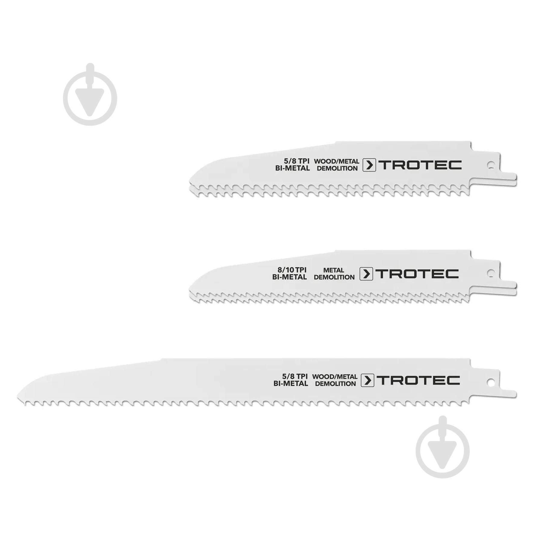 Набор пилочек для сабельной пилы Trotec 5 pieces Wood/Metal Set 5 шт. DAS302822 - фото 1 Набор пилочек для сабельной пилы Trotec 5 pieces Wood/Metal Set 5 шт. DAS302822 - фото 1