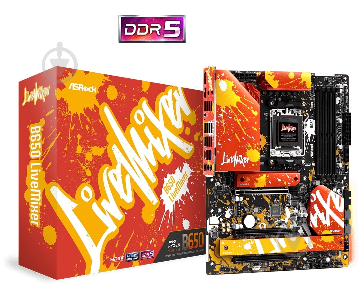 Материнська плата ASRock B650_LIVEMIXER (Socket AM5, AMD B650, ATX) - фото 7