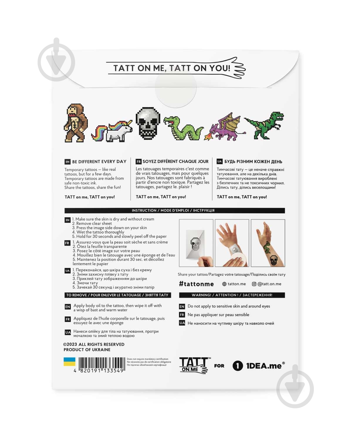 Временная татуировка TATTon.me TSPixel - фото 3