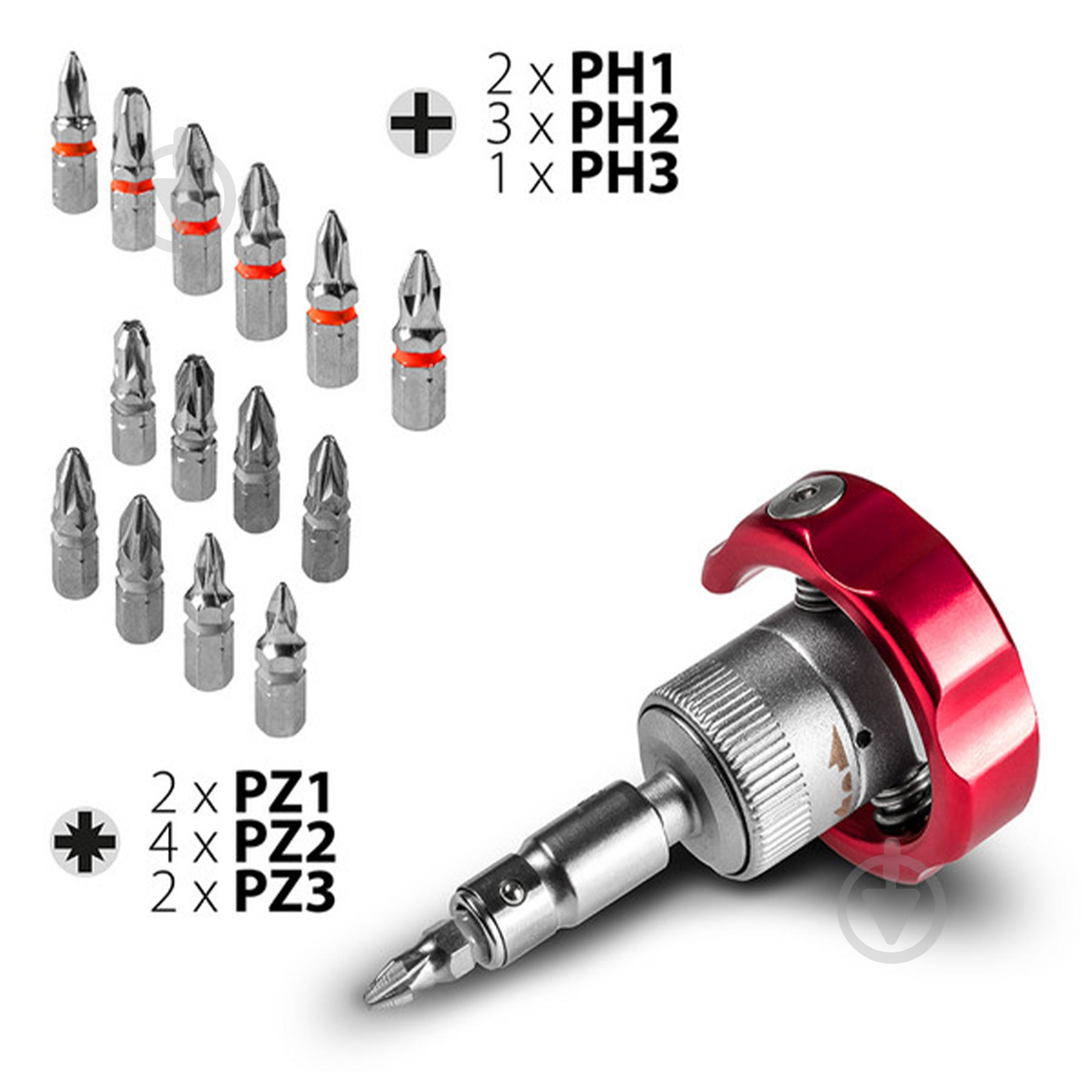 Набір біт і викрутка Trotec Bit and Socket Wrench Set (6200001005) DAS302815 - фото 11 Набір біт і викрутка Trotec Bit and Socket Wrench Set (6200001005) DAS302815 - фото 11