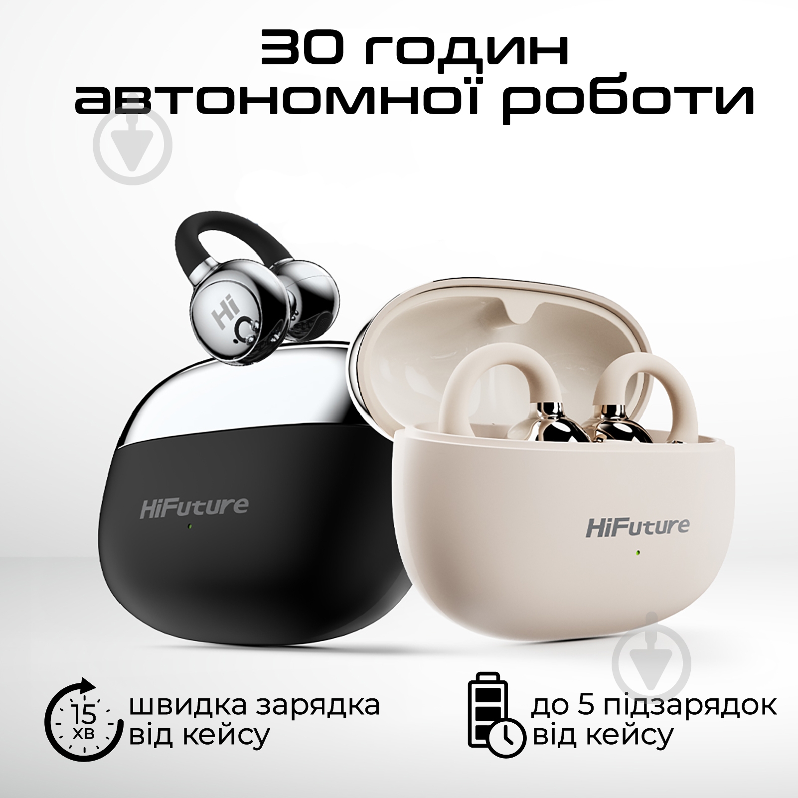 Навушники HiFuture FlexClip black (flexclip.black) - фото 7
