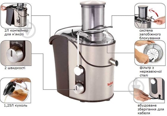 Соковижималка Tefal ZN655H66 - фото 6