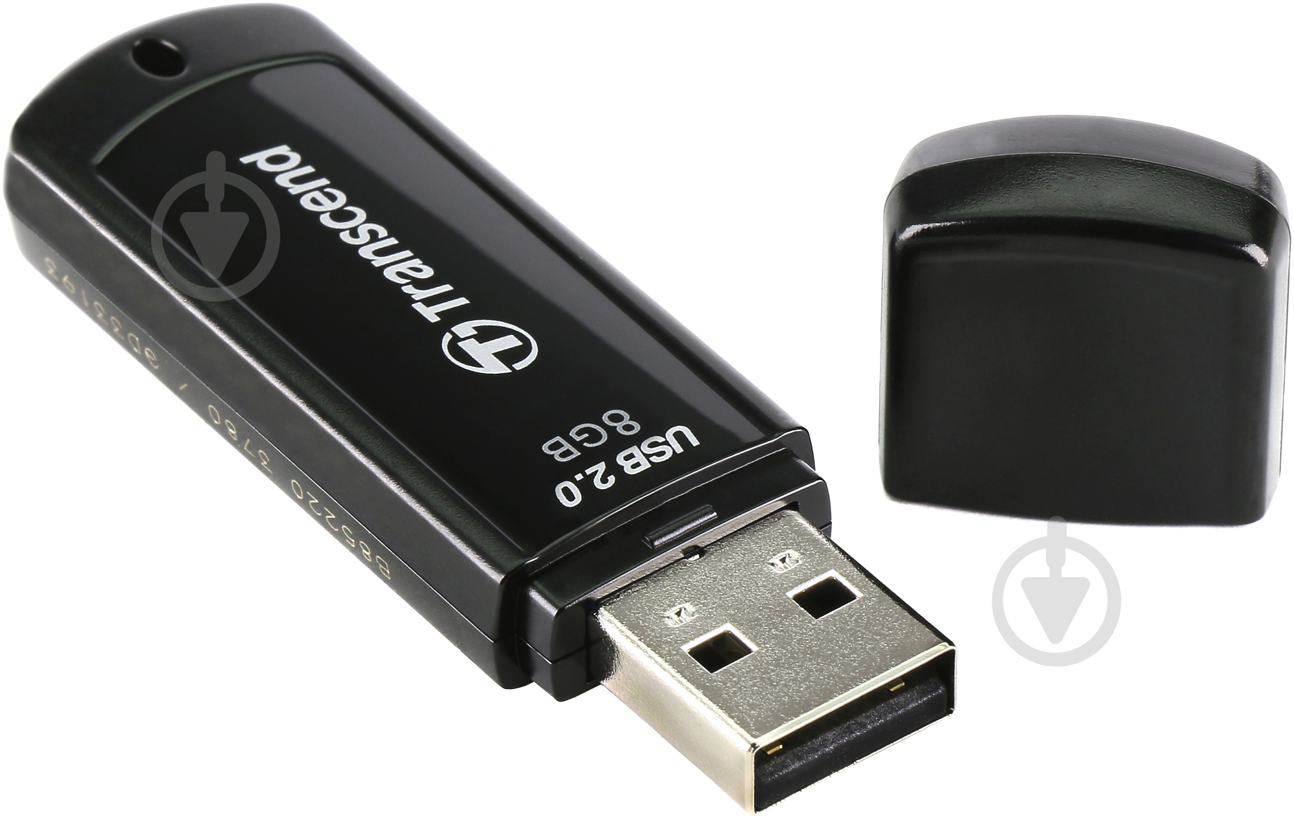 Флеш-память USB Transcend JetFlash 350 8 ГБ USB 2.0 black (TS8GJF350) - фото 1