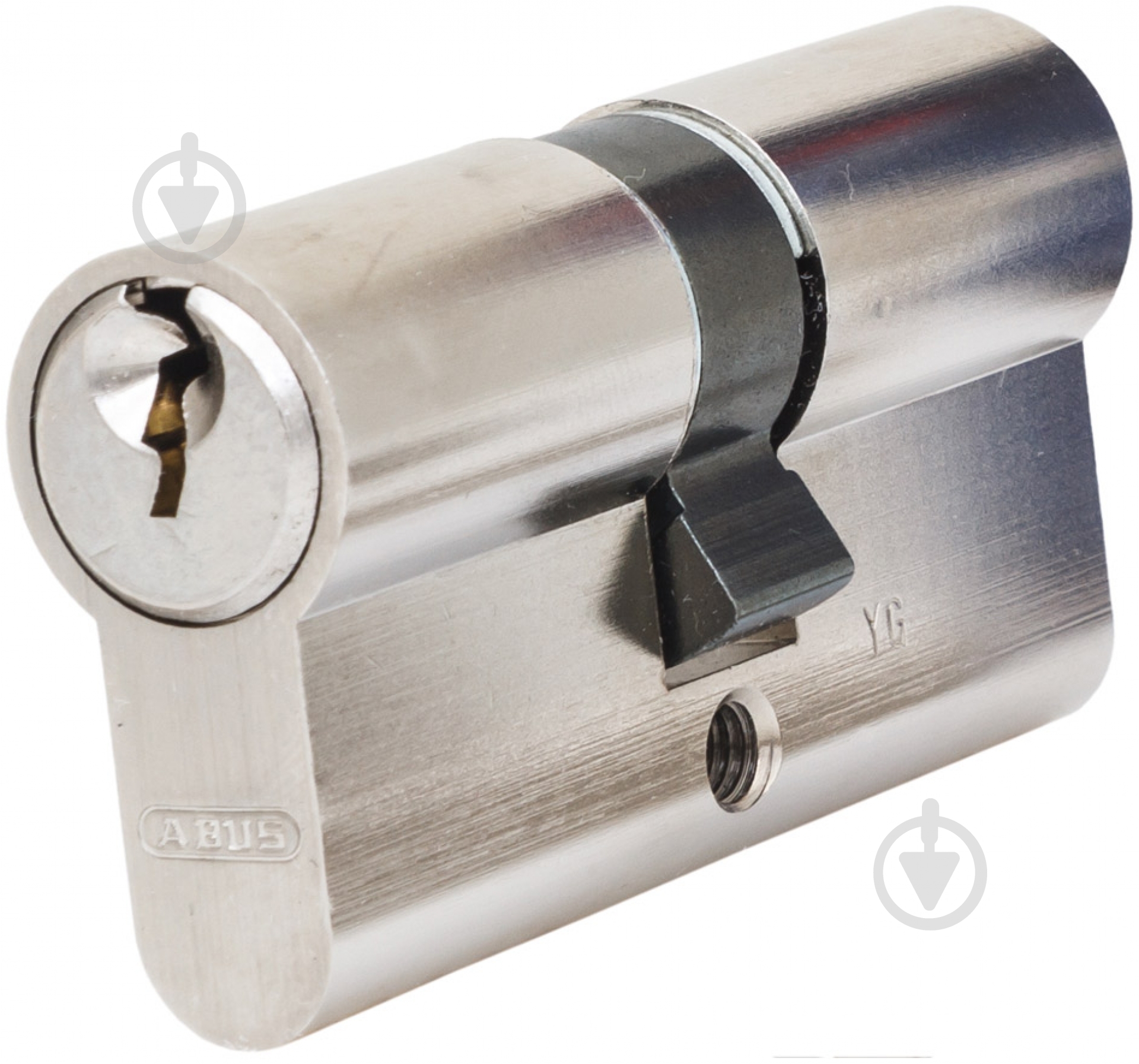 Цилиндр Abus E50 35x35 ключ-ключ 70 мм матовый никель - фото 1