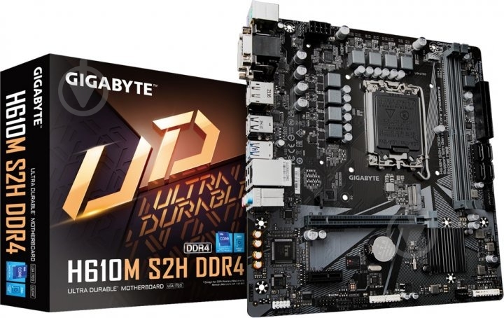 Материнская плата Gigabyte H610M_S2H (Socket 1700, Intel H610, micro ATX) - фото 5