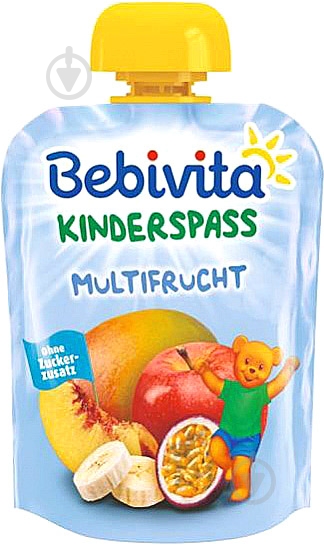 Пюре Bebivita Мультифрукт 90 г - фото 1