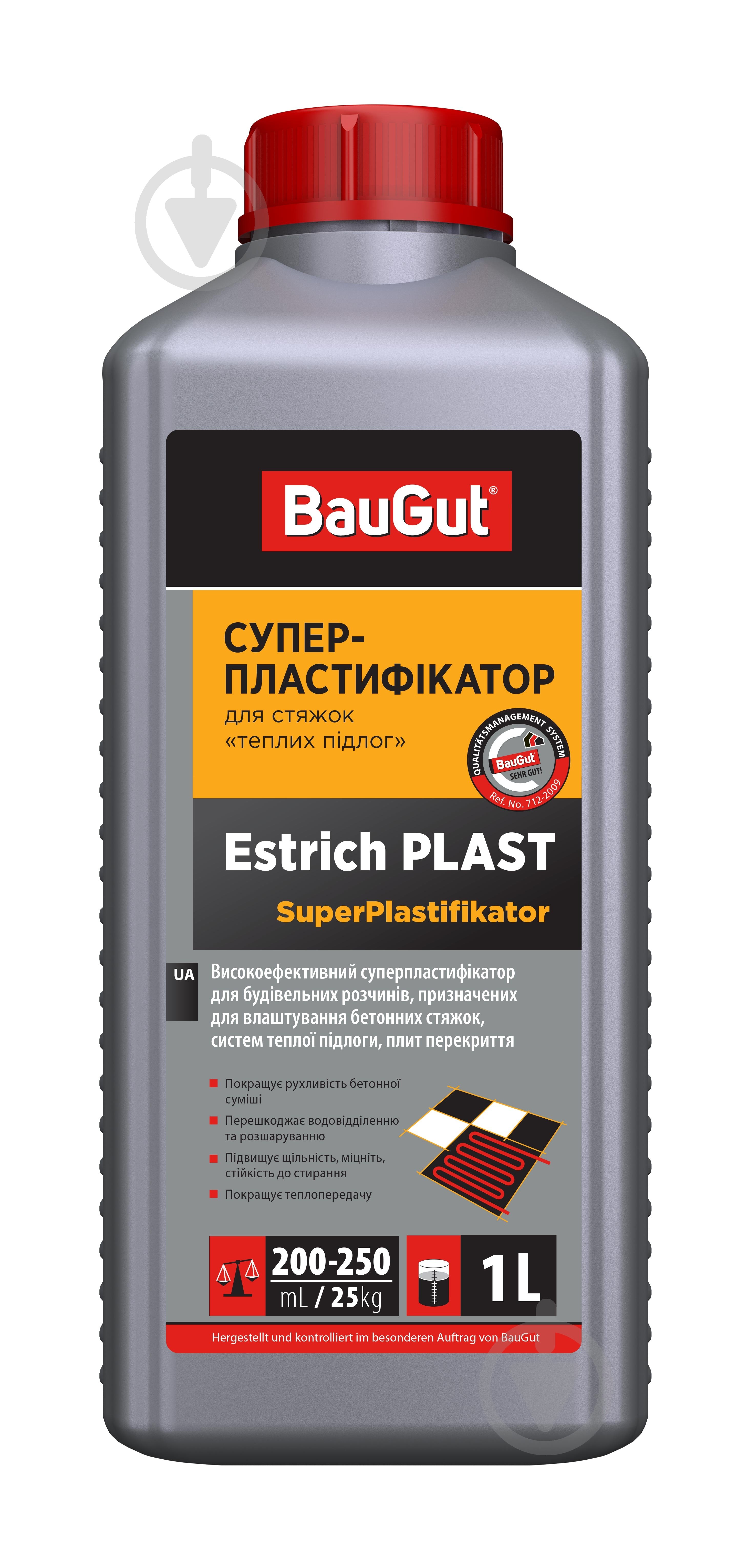 Пластификатор BauGut Estrich Plast 1 л - фото 1