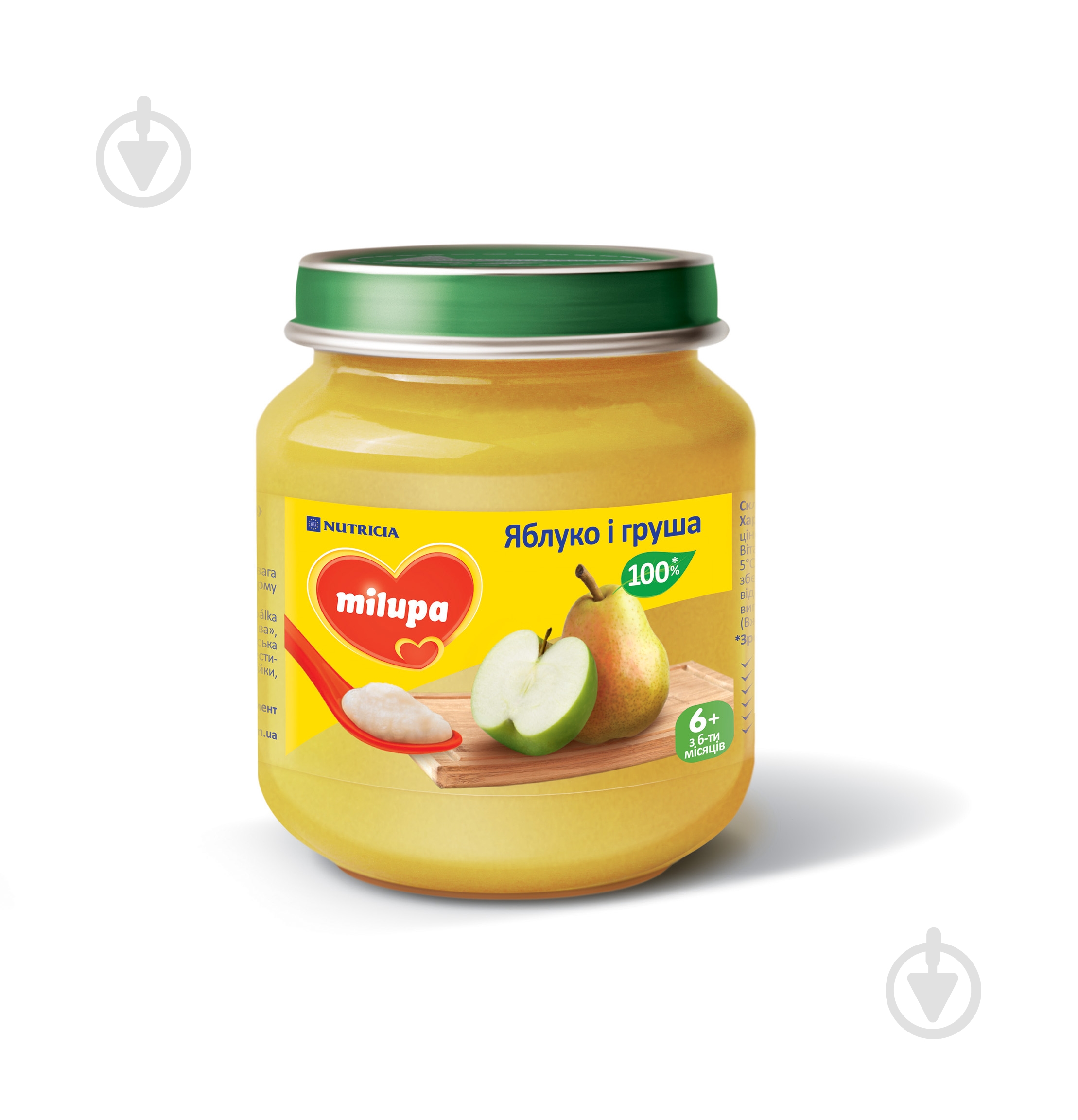 Пюре Milupa Яблоко и груша 125 г - фото 1