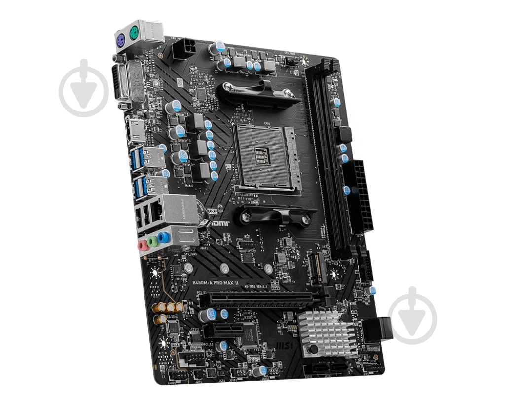 Материнська плата MSI 911-7C52-036 (Socket AM4, AMD B450, micro ATX) - фото 2