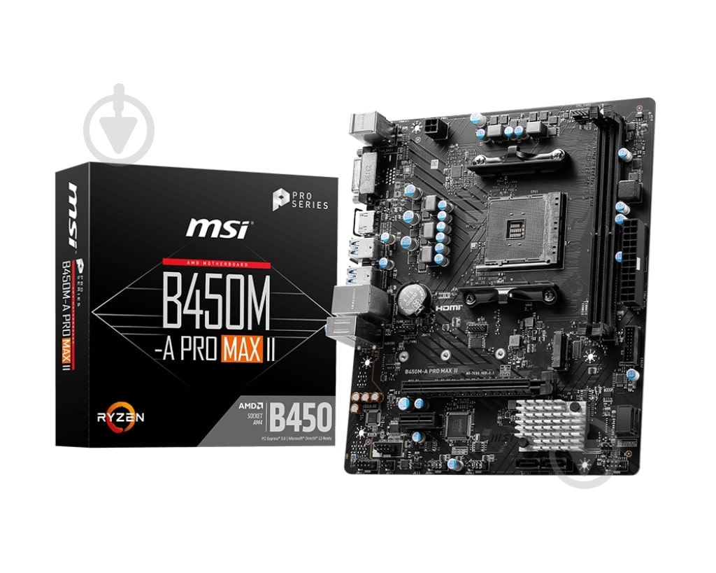 Материнська плата MSI 911-7C52-036 (Socket AM4, AMD B450, micro ATX) - фото 5