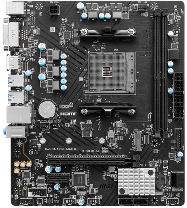 Материнська плата MSI 911-7C52-036 (Socket AM4, AMD B450, micro ATX) - фото 1