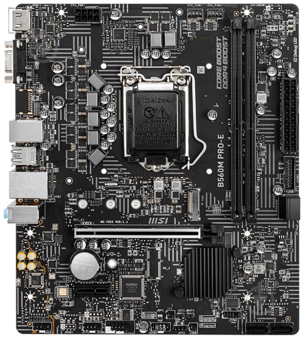 Материнская плата MSI 911-7D22-074 (Socket 1200, Intel B560, micro ATX) - фото 1