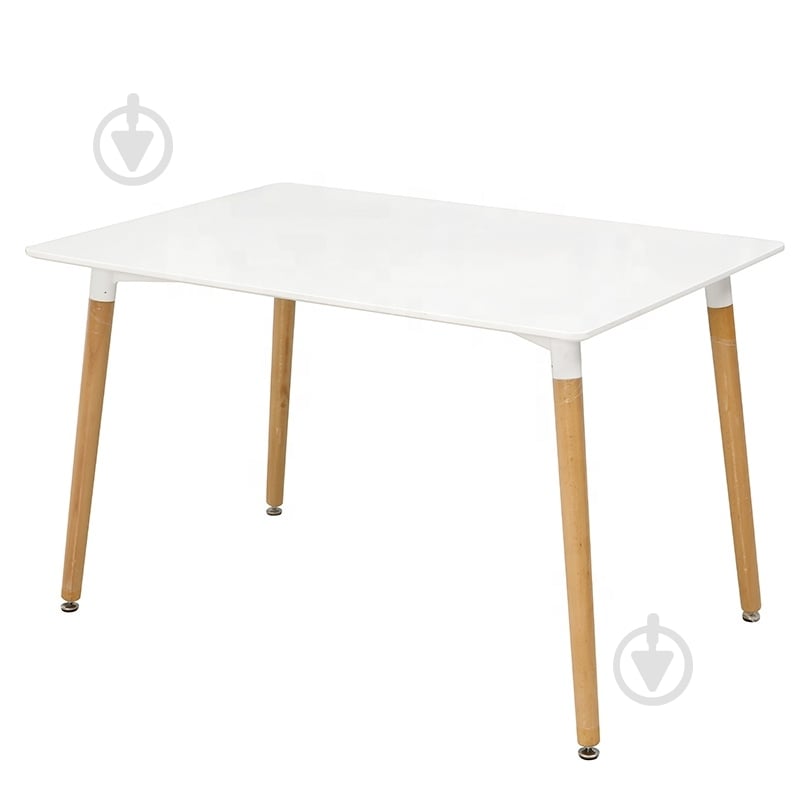 Стол обеденный ВЕЗУВИЙ MDF белый - фото 1