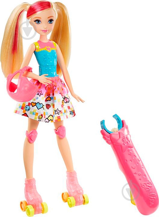 Кукла Barbie Сияющие ролики Виртуальный мир DTW17 - фото 1
