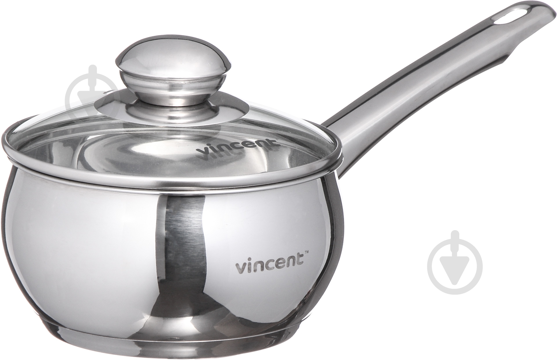 Ківш з кришкою Vincent 1,25 л 14 см VC-3168-14 - фото 2