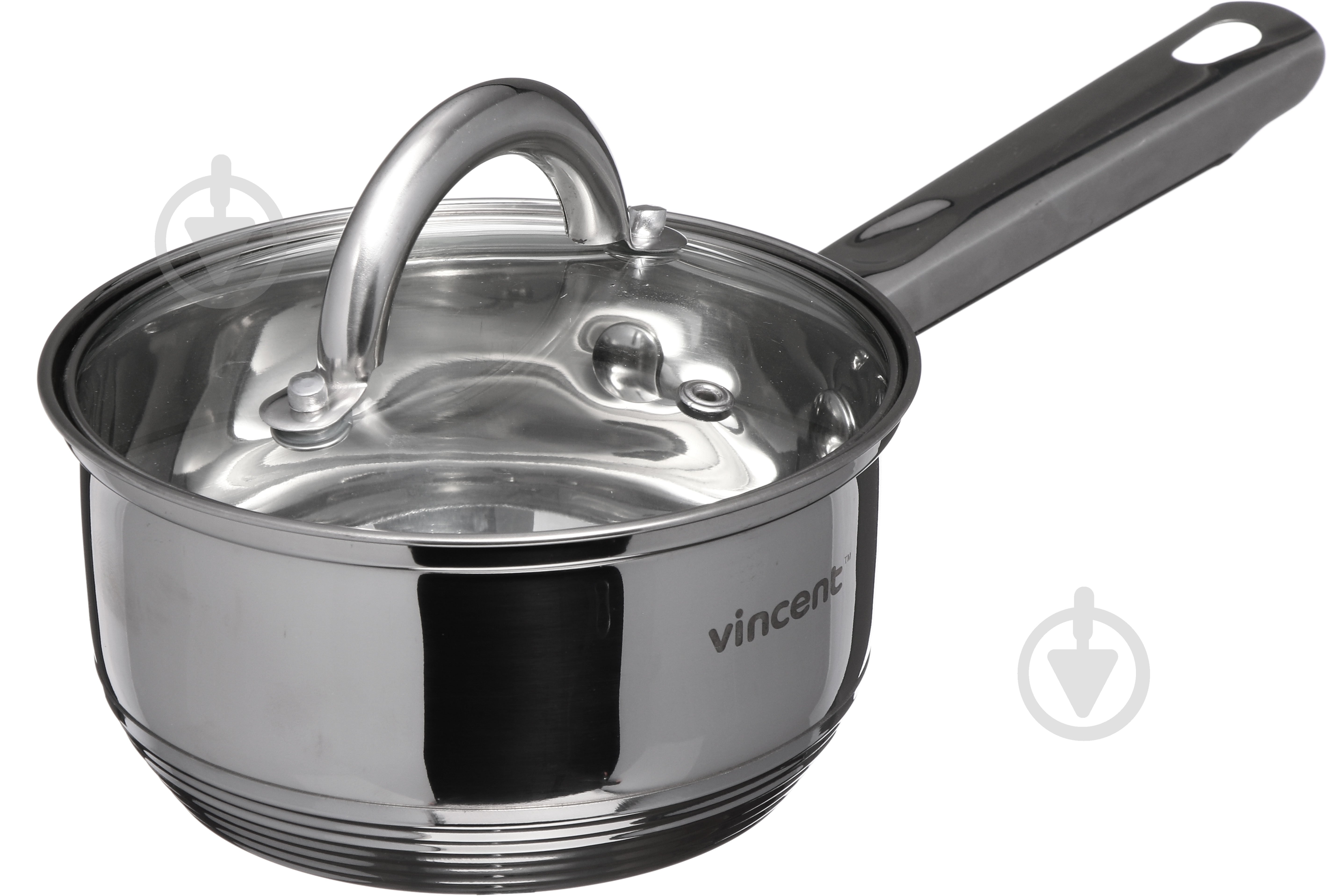 Ківш з кришкою Vincent 1,15 л 14 см VC-3167-14 - фото 2