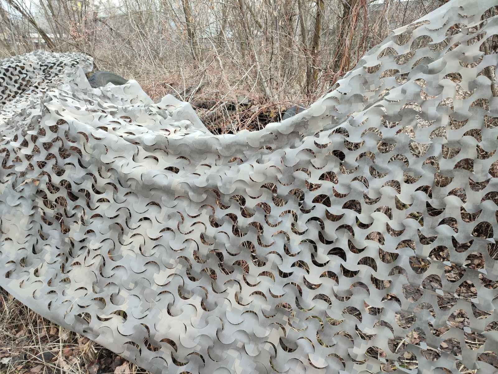 Сетка маскировочная Ecobag из спанбонда 1,6x10 м. Зима (серая) - фото 1 Сетка маскировочная Ecobag из спанбонда 1,6x10 м. Зима (серая) - фото 1