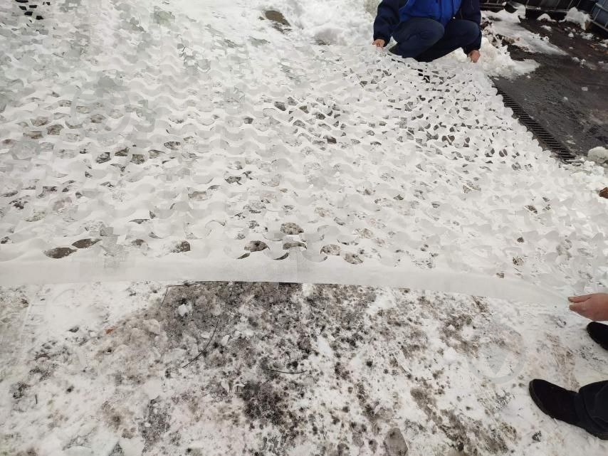 Сетка маскировочная Ecobag из спанбонда 1,6x10 м. Зима (серая) - фото 3 Сетка маскировочная Ecobag из спанбонда 1,6x10 м. Зима (серая) - фото 3