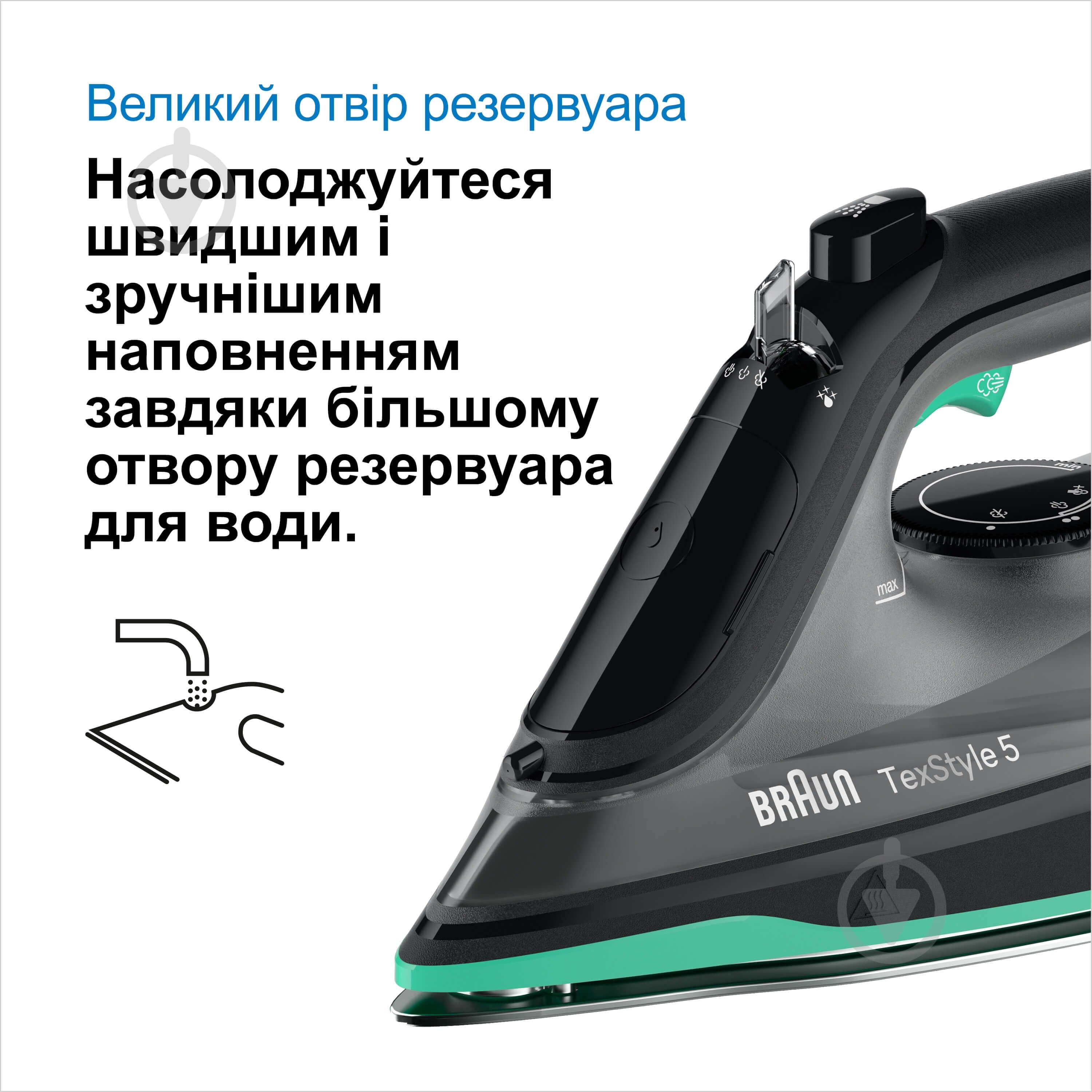 ВІТРИНА! Праска Braun SI5277GR TexStyle 5 - фото 2 ВІТРИНА! Праска Braun SI5277GR TexStyle 5 - фото 2