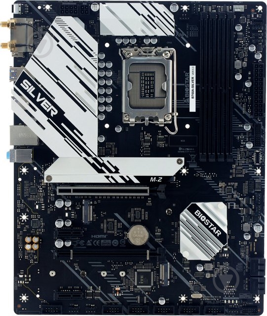 Материнская плата Biostar B760A-SILVER (Socket 1700, Intel B760, ATX) - фото 1 Материнская плата Biostar B760A-SILVER (Socket 1700, Intel B760, ATX) - фото 1