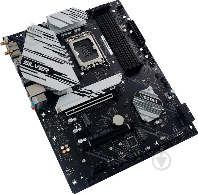 Материнская плата Biostar B760A-SILVER (Socket 1700, Intel B760, ATX) - фото 3 Материнская плата Biostar B760A-SILVER (Socket 1700, Intel B760, ATX) - фото 3