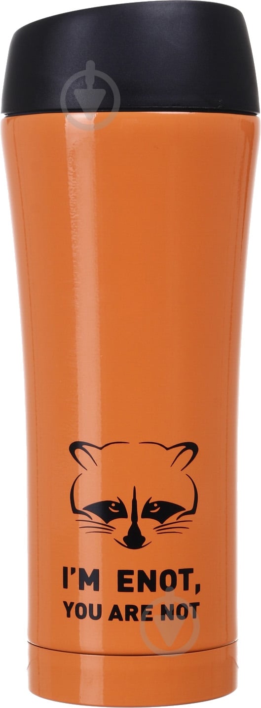 Термочашка Flamberg Orange racoon 400 мл - фото 2 Термочашка Flamberg Orange racoon 400 мл - фото 2