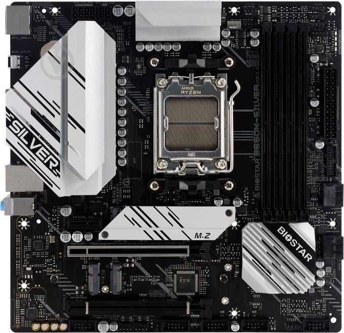 Материнская плата Biostar B650M-SILVER (Socket AM5, AMD B650, micro ATX) - фото 1