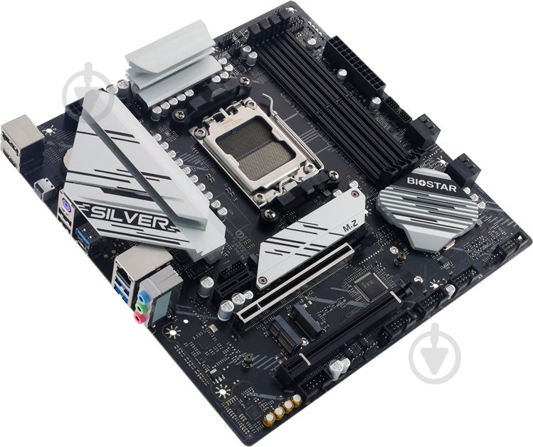 Материнская плата Biostar B650M-SILVER (Socket AM5, AMD B650, micro ATX) - фото 2
