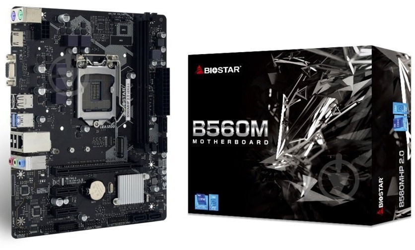 Материнська плата Biostar B560MHP_2.0 (Socket 1200, Intel B560, micro ATX) - фото 2 Материнська плата Biostar B560MHP_2.0 (Socket 1200, Intel B560, micro ATX) - фото 2