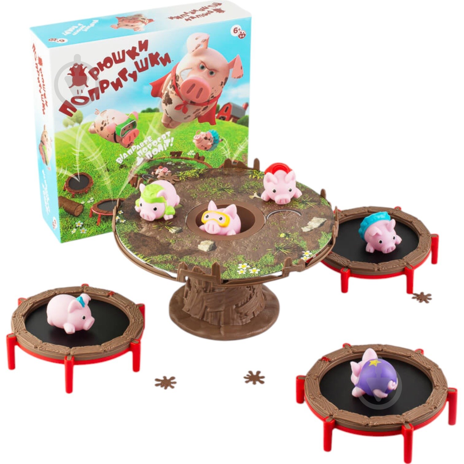 Гра настільна FUN Games Хрюшки – попригушки (UKR) FGS63 - фото 1