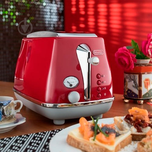 ВИТРИНА! Тостер Delonghi CTOC2103.R красный - фото 6
